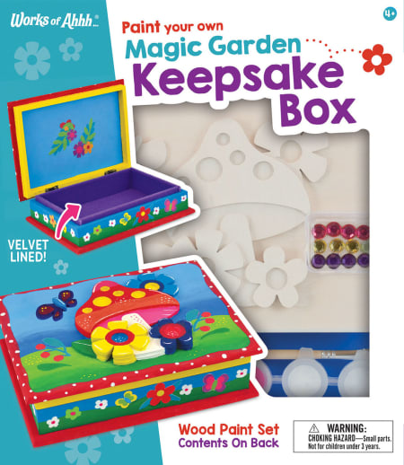 Paint Your Own Magic Garden Keepsake Box