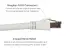 Cat8 Ethernet Patch Cable, Shielded, 40Gbps, Snagless, 7 ft, White