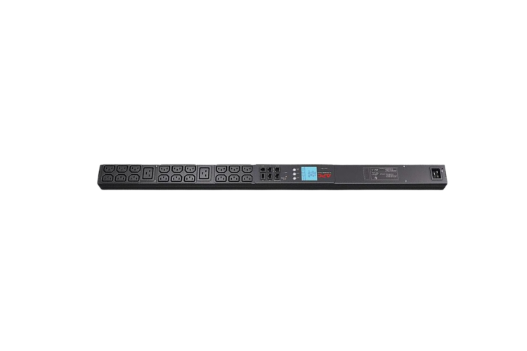 APC Metered 0U Vertical Rack PDU, 30A 208V Power Distribution Unit with (36) C13 &amp; (6) C19 Outlets, AP8841