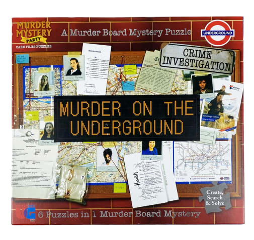 Murder Mystery Party Case File Puzzle - Murder on the Underground