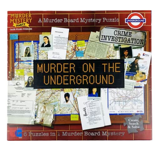 Murder Mystery Party Case File Puzzle - Murder on the Underground