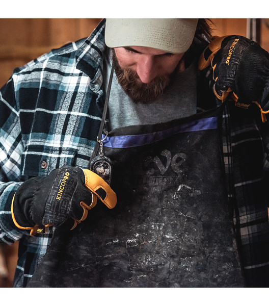 KincoPro&trade; Lined Grain Buffalo & Synthetic Hybrid, Black, large