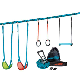 Slackers SwingLine 36ft with 2 Swings, Rings, Trapeze | Bolder Play