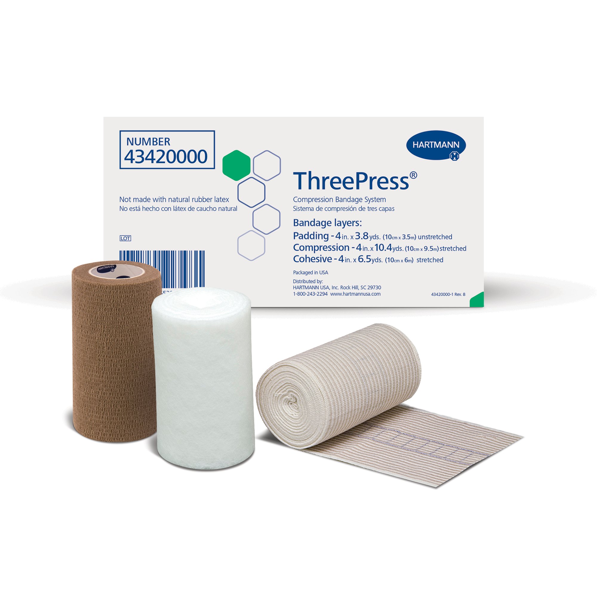 ThreePress Self-adherent Closure 3 Layer Compression Bandage System MK 683388
