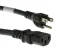 AC Power Cord, 5-15P to C13, 14 AWG, 1ft, Black