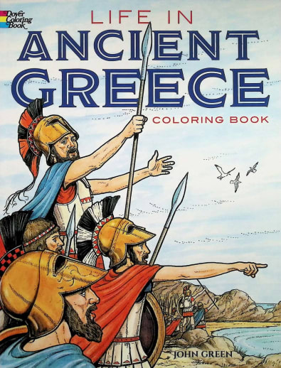 Life in Ancient Greece Coloring Book