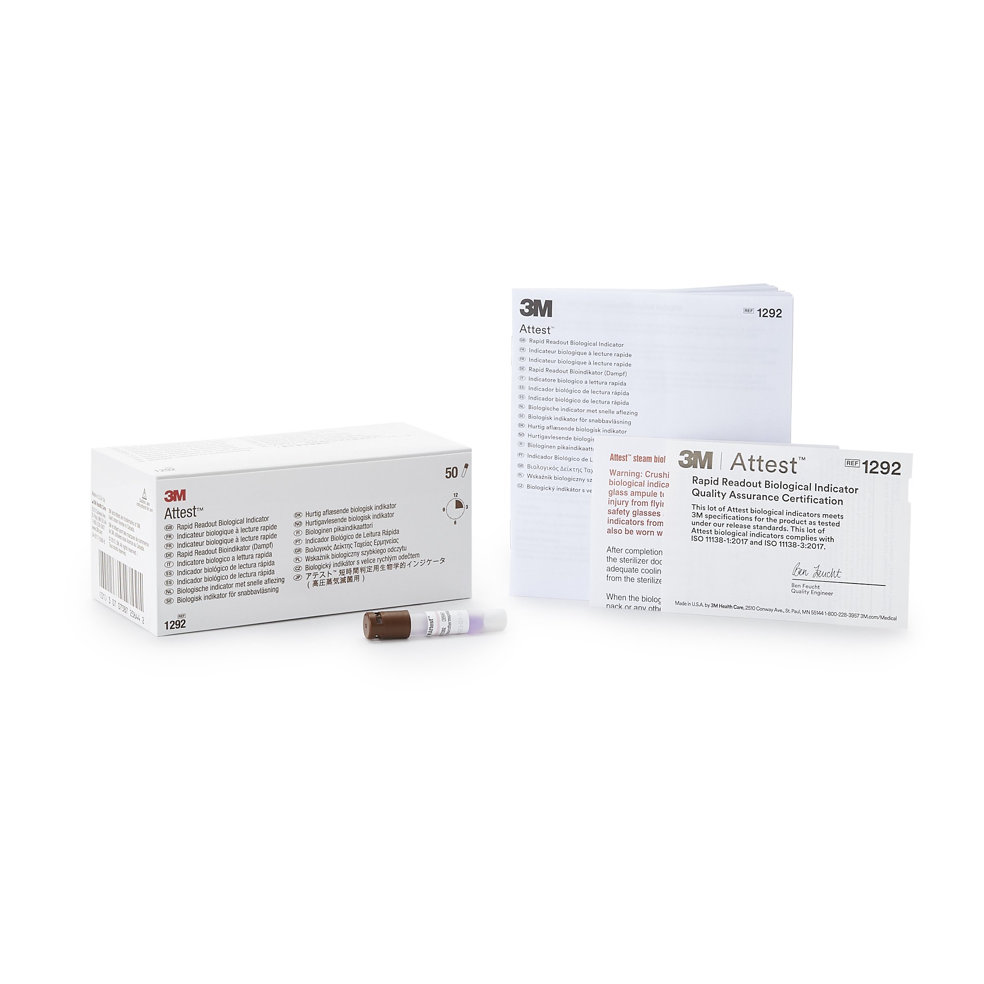 3M Attest Rapid Readout Sterilization Biological Indicator Vial MK 283333
