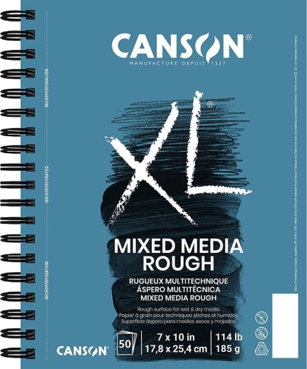 Canson XL Mix Media Rough Art Pad (7" x 10") 50 Sheets