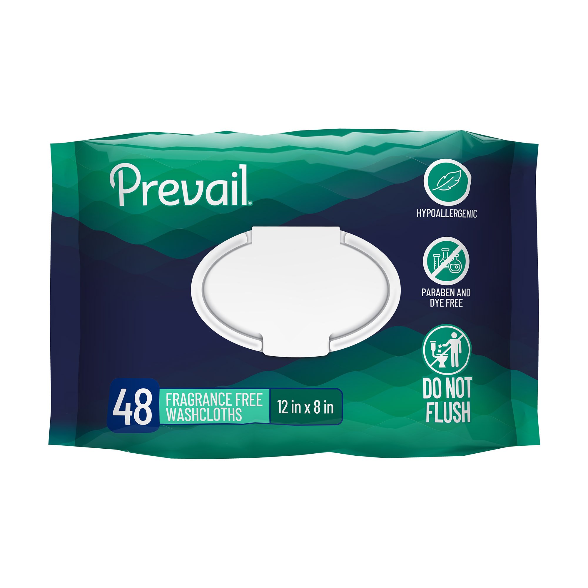 Prevail Adult Personal Cleansing Wipe, Soft Pack, Aloe, Vitamin E, 8 x 12 Inch MK 888860