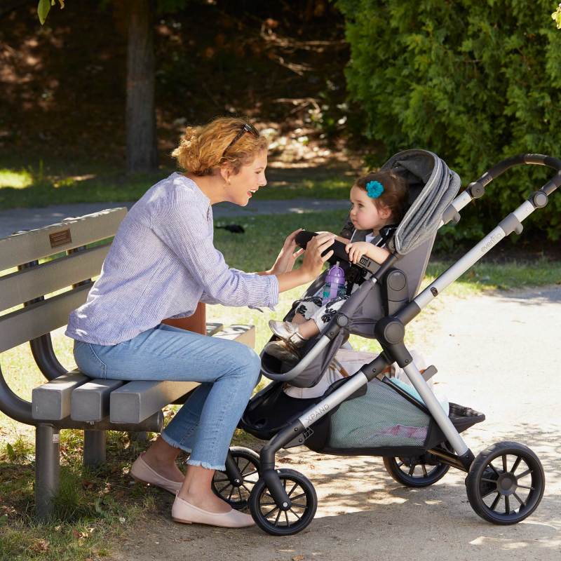 Pivot Xpand™ Modular Travel System With SafeMax Infant Car Seat (Stallion) Lifestyle Photo Pivot Xpand™ Modular Travel System With SafeMax Infant Car Seat (Stallion) Lifestyle Photo