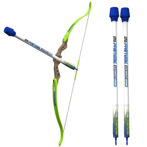 Marky Sparky Faux Bow Protege Timber Lime Kids Impact Foam Tip Bow and Arrow Set