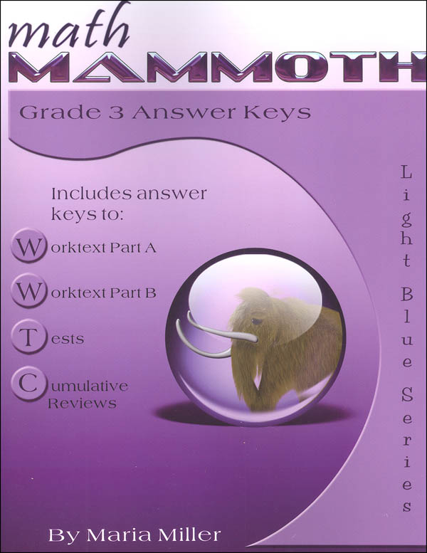 Math Mammoth Grade 3-A Worktext: Miller, Maria