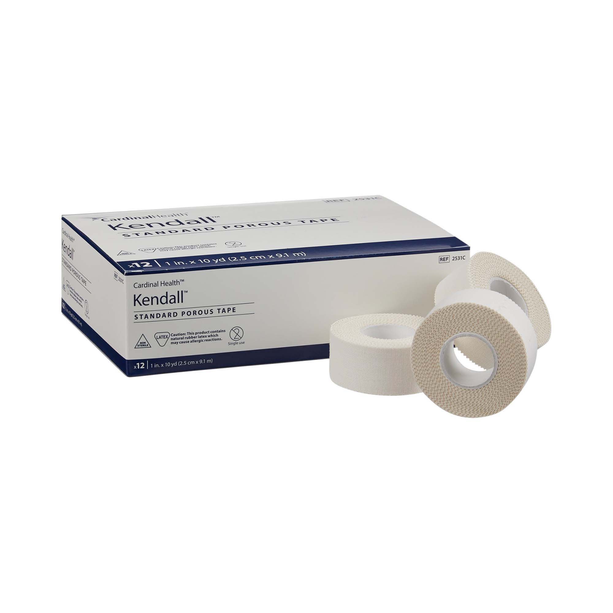 Kendall Cloth Medical Tape, 1 Inch x 10 Yard, White MK 742655