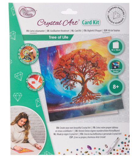 Crystal Art Card Kit: Tree of Life