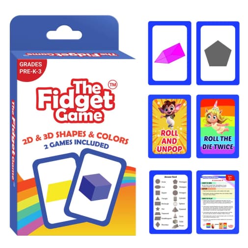 Fidget Game: 2D & 3D Shapes & Colors