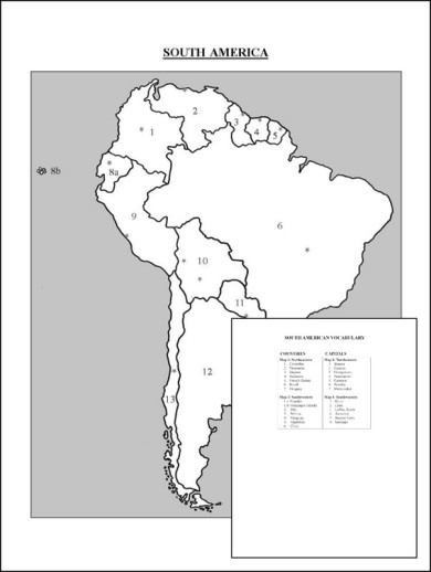 Trick Geography: South America Review Card