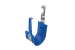 1-inch High Performance J-Hooks, Batwing Clip, Blue, 25-Pack