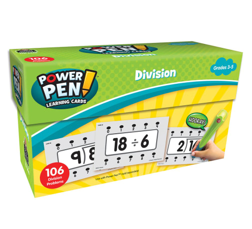 Power Pen Learning Cards: Division