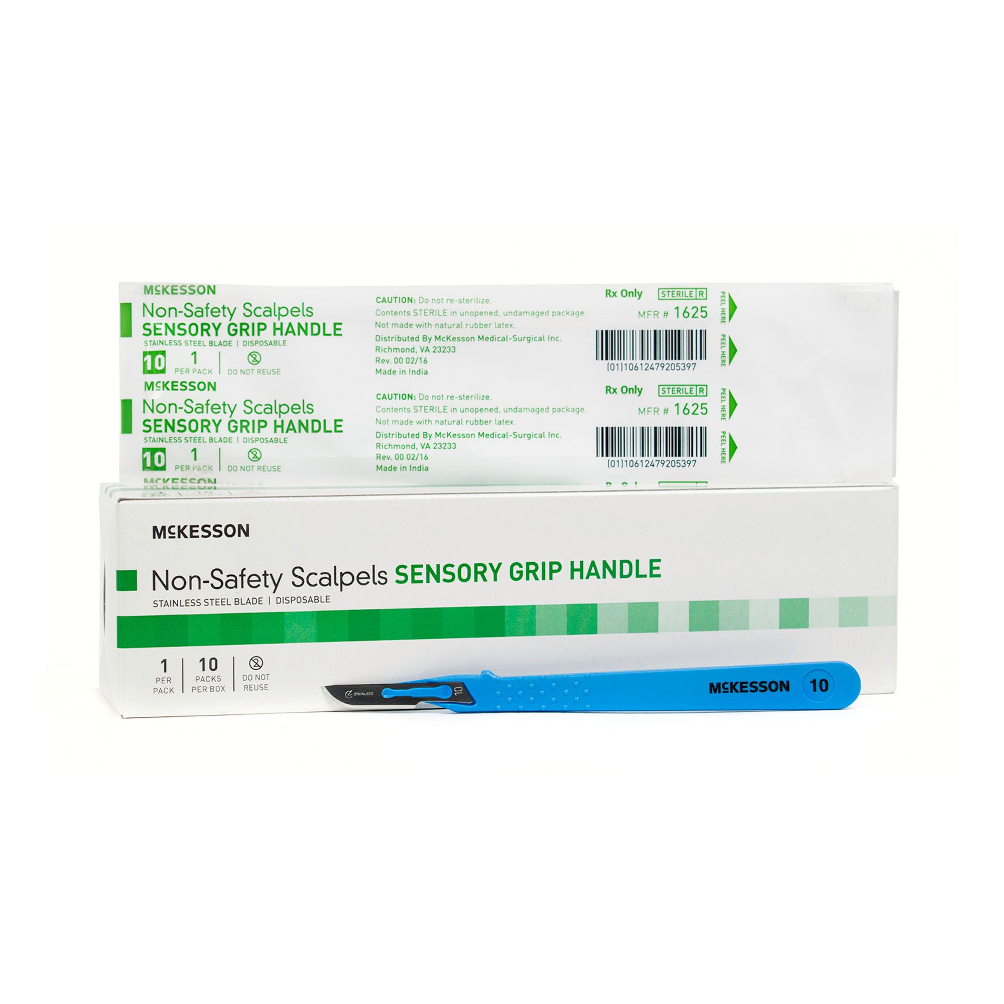 McKesson Scalpel, Stainless Steel/Plastic, Size 10 MK 854365