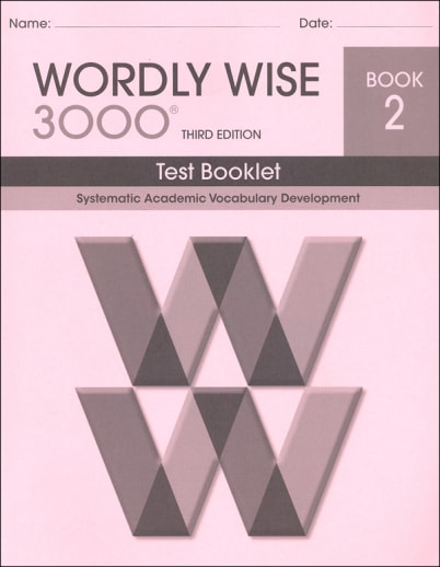 Wordly Wise 3000 3rd Edition Test Book 2