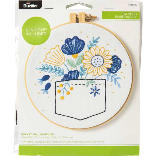 My 1st Stitch - Pocket Full of Posies (6")