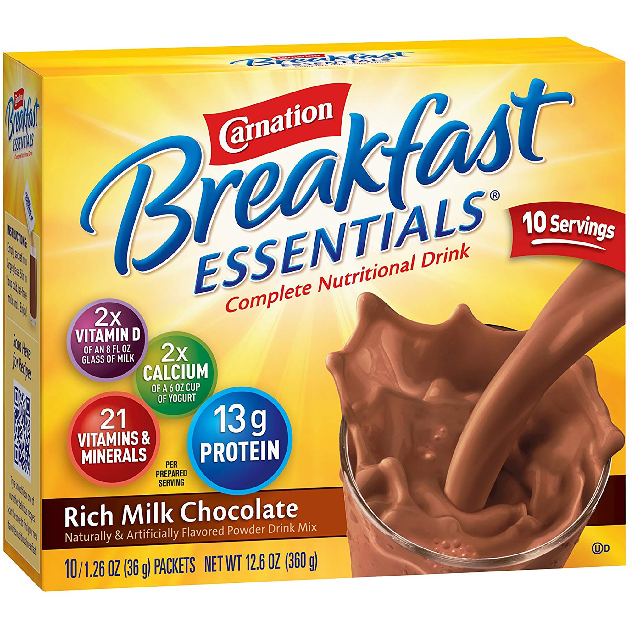 Carnation Breakfast Essentials Chocolate Nutritional Drink MK 810729