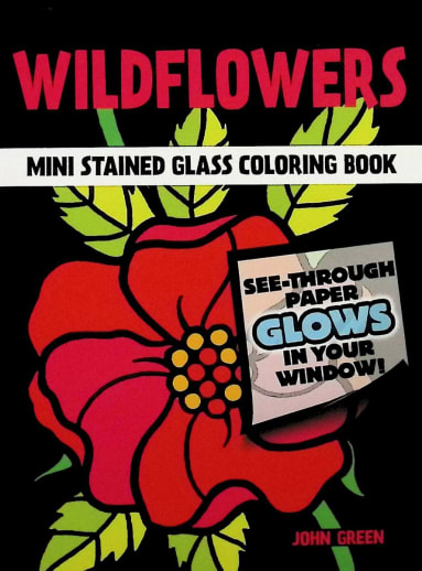 Wildflowers Little Stained Glass Coloring Book