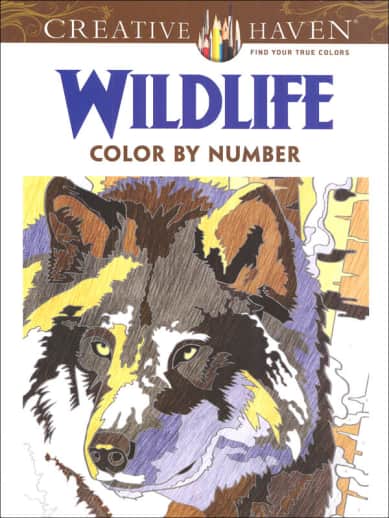 Wildlife Color by Number Book