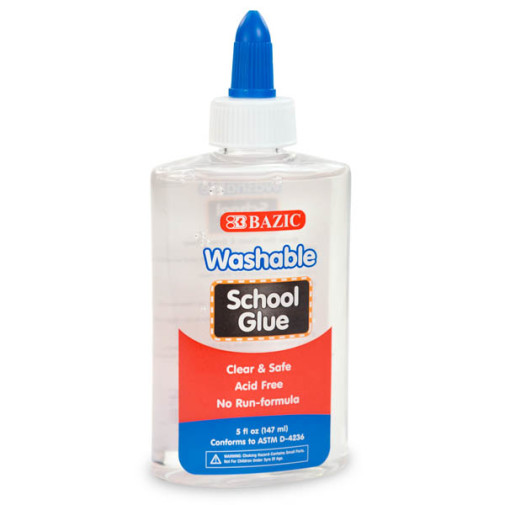 Bazic Products School Glue, Washable - 5 fl oz