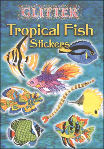 Glitter Tropical Fish Stickers