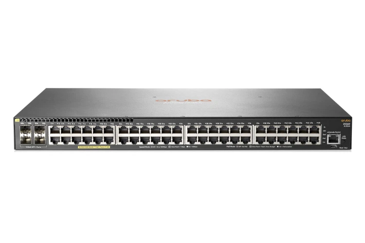 HPE Aruba 2930F Series Switch, 48G PoE+ ports, 4 SFP+ Uplinks, Refurbished, JL256A