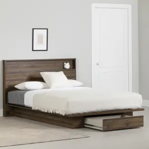 Platform Bed and Headboard Set