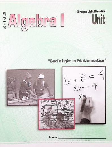 Algebra I LightUnit 3 Sunrise Edition