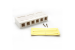 RJ45 Blank Surface Mount Box, 6 Ports, White