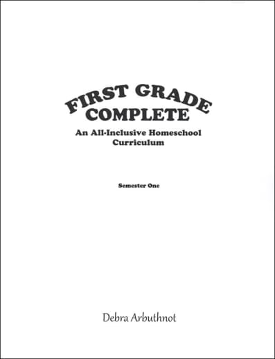 First Grade Complete: Semester 1 Student Refill