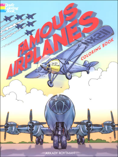 Famous Airplanes Coloring Book