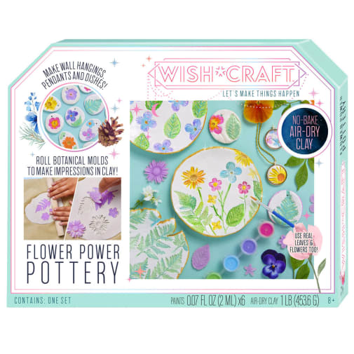 WishCraft Flower Power Pottery Set