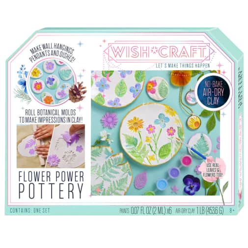 WishCraft Flower Power Pottery Set