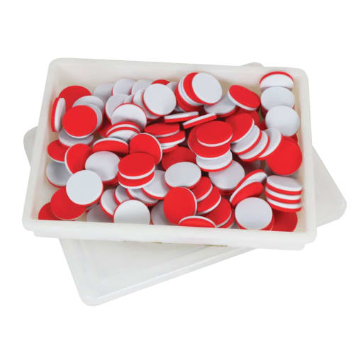 Simple Solution Two Color Red/White Counters (pack of 100)
