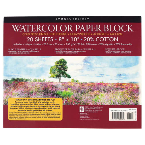 Watercolor Paper Block (20 Sheets)