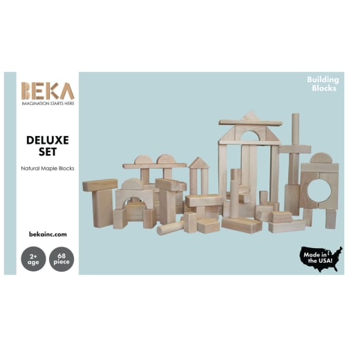 Beka Deluxe Block Set, Traditional (68 pieces)