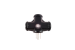 3-Outlet Indoor/Outdoor Wall Tap Adapter – 3-Prong Grounded Plug with LED Indicator, Black