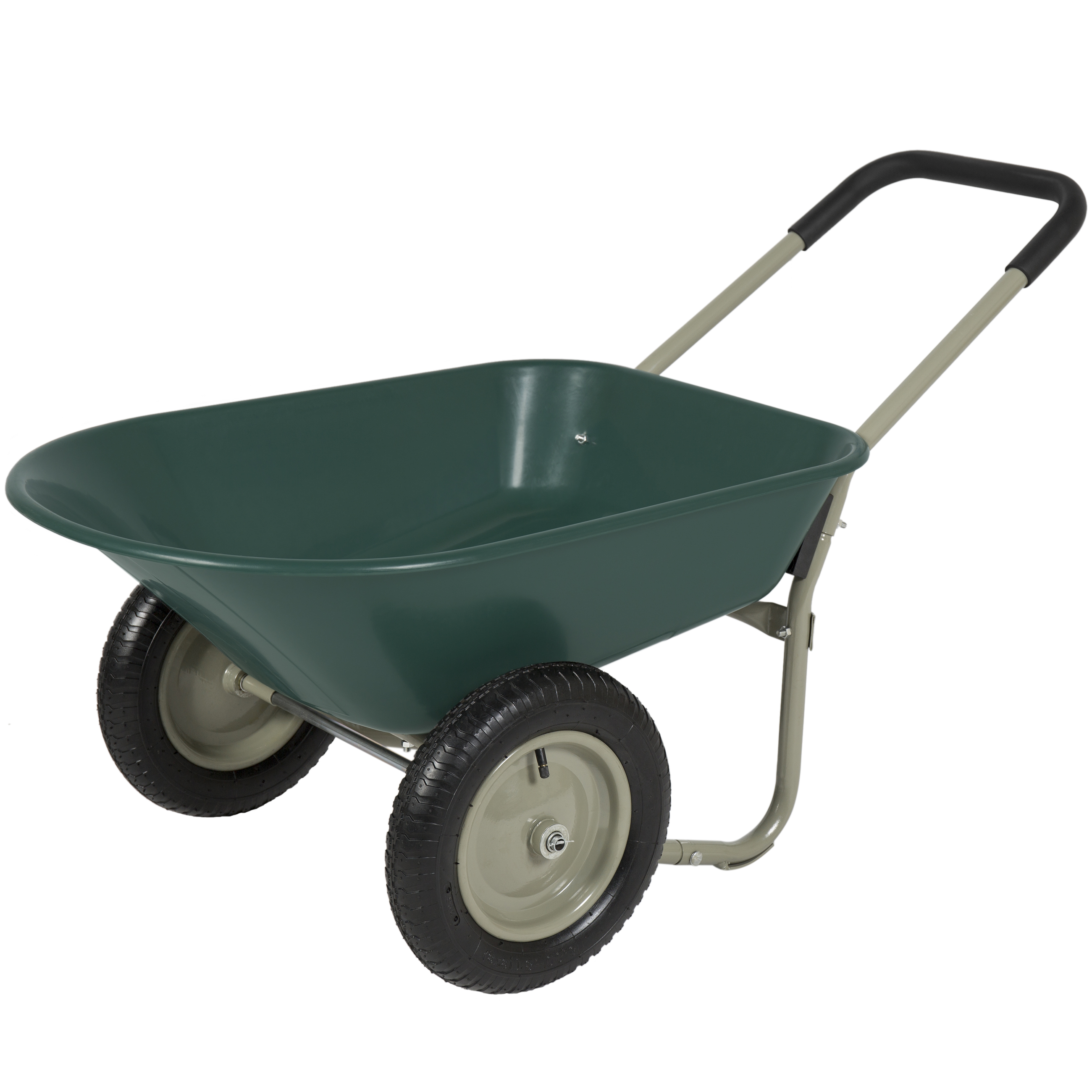 Dual Wheel Garden Wheelbarrow Cart