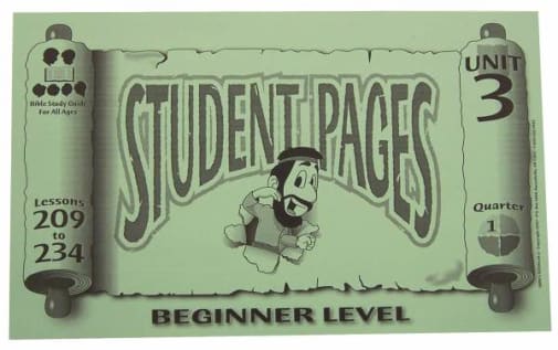 Beginner Student Pages for Lessons 209-234