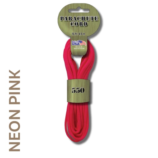 Neon Pink 550 Paracord Cord (16 feet)