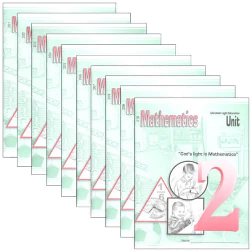 Christian Light Mathematics LightUnit 201-210 Set Sunrise Edition