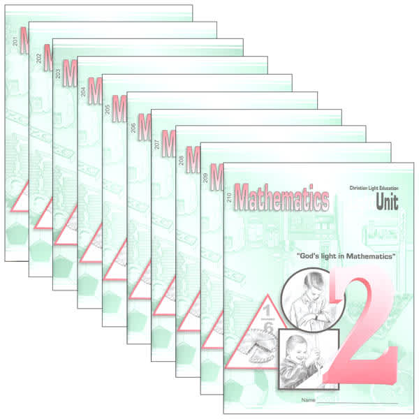 Christian Light Mathematics LightUnit 201-210 Set Sunrise Edition