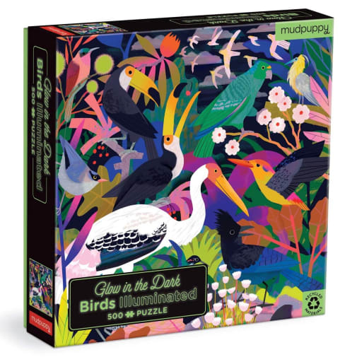 Birds Illuminated Glow in the Dark Puzzle (500 pieces)