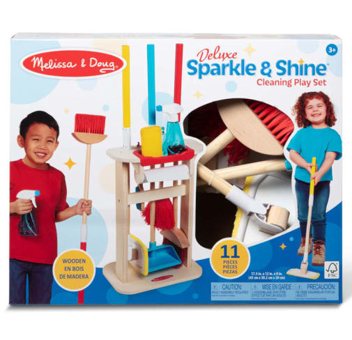 Melissa & Doug Deluxe Sparkle & Shine Cleaning Playset