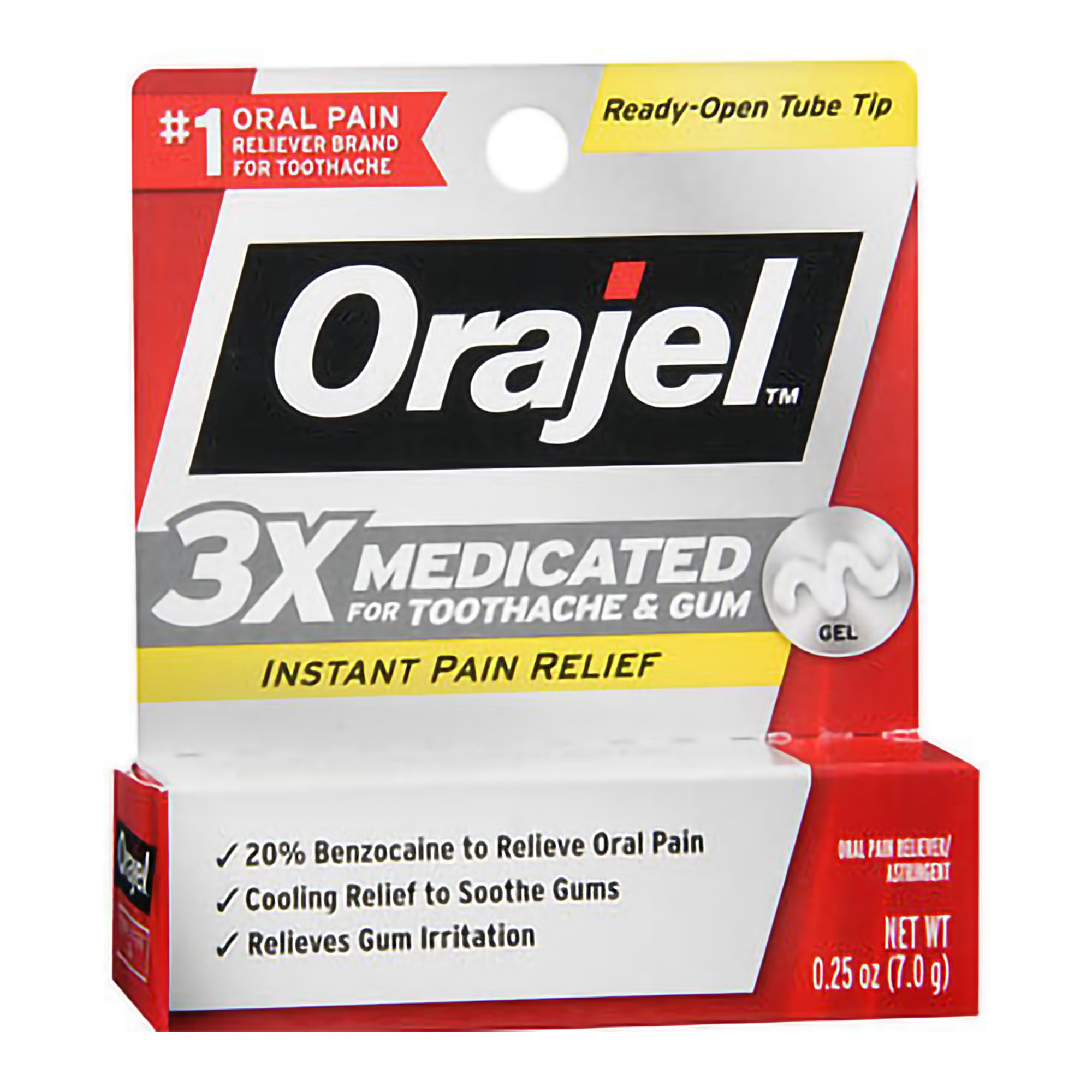 Orajel 3X Medicated for Toothache & Gum Gel MK 765044